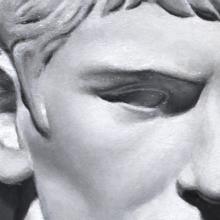 Detail of Grisaille Cast Study: Roman Youth